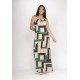 Vestido Capotira Longo Malha Alça Ajustável Chapada de Areia