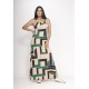 Vestido Capotira Longo Malha Alça Ajustável Chapada de Areia