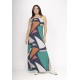 Vestido Capotira Longo Malha Alça Ajustável Geometrias do Tempo
