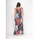 Vestido Capotira Longo Malha Alça Ajustável Geometrias do Tempo