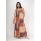 Vestido Guaíra Longo Malha Alça Fina Tramas do Sol