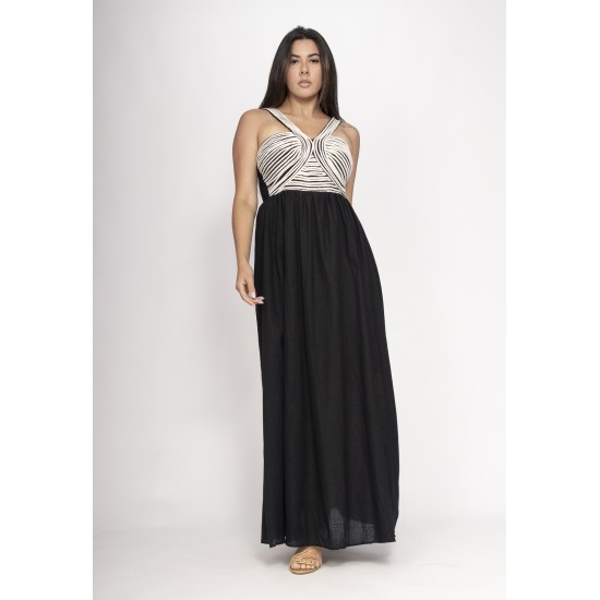 Vestido Alvorada Longo Noite Tranquila