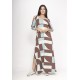 Vestido Boyrá Longo Malha Detalhe na Manga Santa Rosa do Tocantins