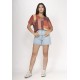 Blusa Básica Morcego Malha Gola Canoa Manga Curta Tramas do Sol