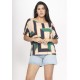 Blusa Básica Morcego Malha Gola Canoa Manga Curta Chapada de Areia