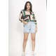 Blusa Morcego Ampla Manga 3/4 Chapada de Areia