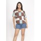 Blusa Básica Morcego Malha Gola V Manga Curta Santa Rosa do Tocantins
