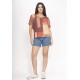 Blusa Básica Morcego Malha Gola V Manga Curta Tramas do Sol