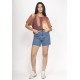 Blusa Básica Morcego Malha Gola V Manga Curta Tramas do Sol