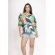 Blusa Morcego Ampla Tangará Estampa Brisa do Mar