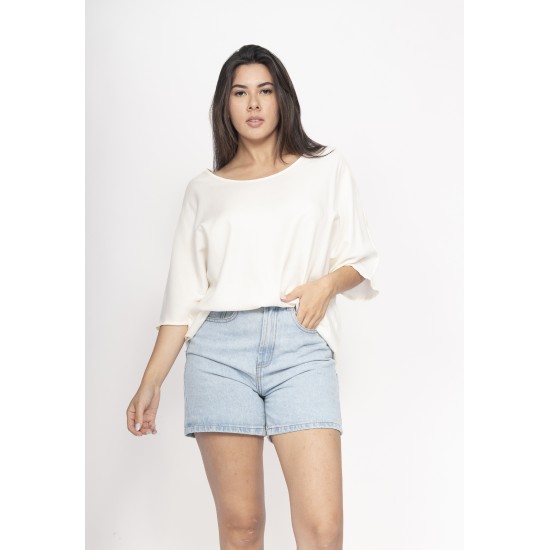 Blusa Morcego Ampla Tangará Off white