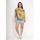 Blusa Morcego Ampla Tangará Estampa Aurora Botãnica