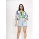 Blusa Morcego Ampla Tangará Estampa Selva Urbana