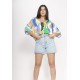 Blusa Morcego Ampla Tangará Estampa Selva Urbana