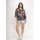 Blusa Morcego Ampla Tangará Estampa Aurora Urbana