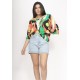 Blusa Morcego Ampla Tangará Estampa Festival Tropical