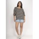 Blusa Morcego Ampla Tangará Estampa Festa das Margaridas