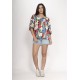 Blusa Morcego Ampla Tangará Estampa Floresce
