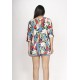 Blusa Morcego Ampla Tangará Estampa Floresce