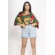 Blusa Morcego Ampla Tangará Estampa Festa dos Tucanos