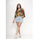 Blusa Morcego Ampla Tangará Estampa Festa dos Tucanos