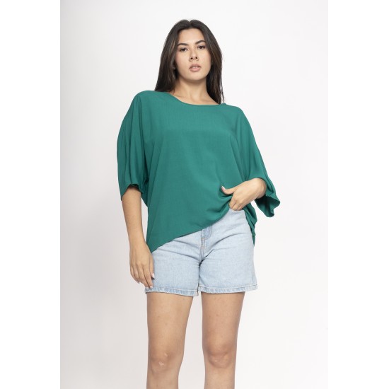 Blusa Morcego Ampla Tangará Verde