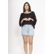 Blusa Morcego Ampla Tangará Preta