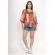 Blusa Ampla Morcego Guyrá Manga 3/4 Malha Tramas do Sol