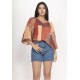 Blusa Ampla Morcego Guyrá Manga 3/4 Malha Tramas do Sol