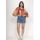 Blusa Ampla Morcego Guyrá Manga 3/4 Malha Tramas do Sol