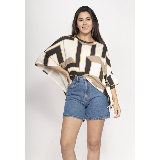 Blusa Asa Delta Malha Tupã Estampa Igaci