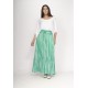 Saia Longa Viscose Tie Dye Verde Aqua