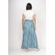 Saia Longa Viscose Tie Dye Blue