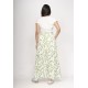 Saia Longa Viscose Brisa Folhagem Serena Verde