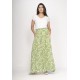 Saia Longa Viscose Folhagem Serena