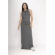 Vestido Longo Eirapuã Malha Trapézio Mescla