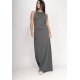 Vestido Longo Eirapuã Malha Trapézio Mescla