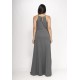 Vestido Longo Eirapuã Malha Trapézio Mescla