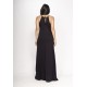 Vestido Longo Eirapuã Malha Trapézio Preto