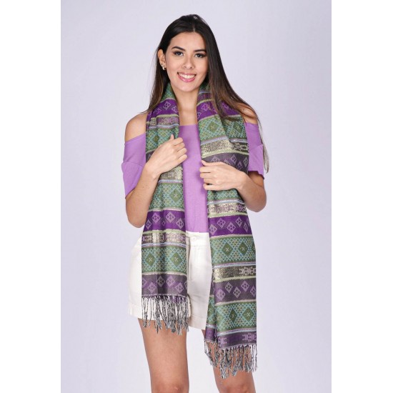 Echarpe Lenço Feminino Maia Honduras Roxo