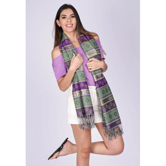 Echarpe Lenço Feminino Maia Honduras Roxo