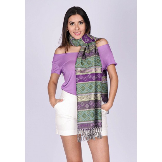 Echarpe Lenço Feminino Maia Honduras Roxo