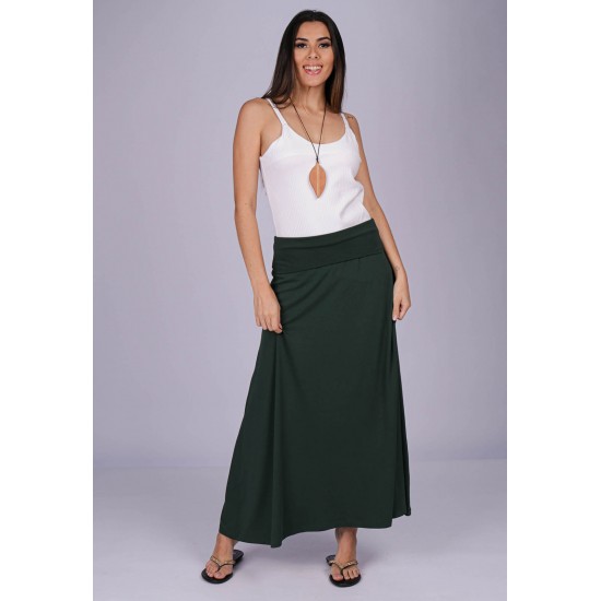 Saia Longa Malha SAZ Verde Musgo