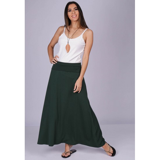 Saia Longa Malha SAZ Verde Musgo