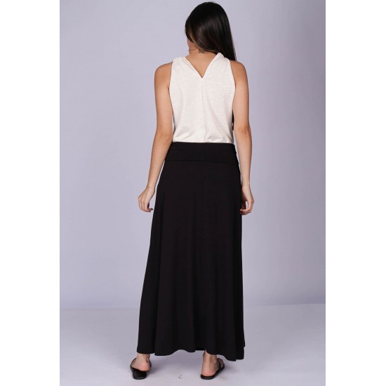 Saia Longa Malha SAZ Preta 