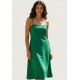 Vestido Midi Alça Fina Verde