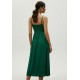 Vestido Midi Alça Fina Verde