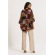 Kimono Viscose Manga Ampla Estampa Cavalgada Nativa