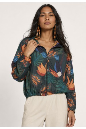 Jaqueta Corta-Vento Blouson Uatumã Estampa Asas da Mata