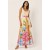 Vestido Longo Iúna de Viscose Estampa Floração de Iúna